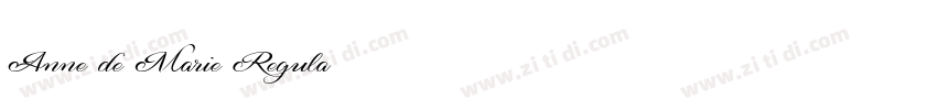 Anne de Marie Regula字体转换